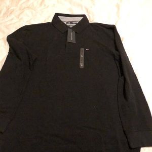 Tommy Hilfiger Black Long Sleeve Polo